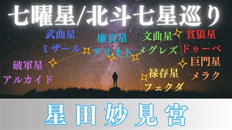 北斗七星 龍神|【七曜星降臨の地】星田妙見宮☆北極星と北斗七。